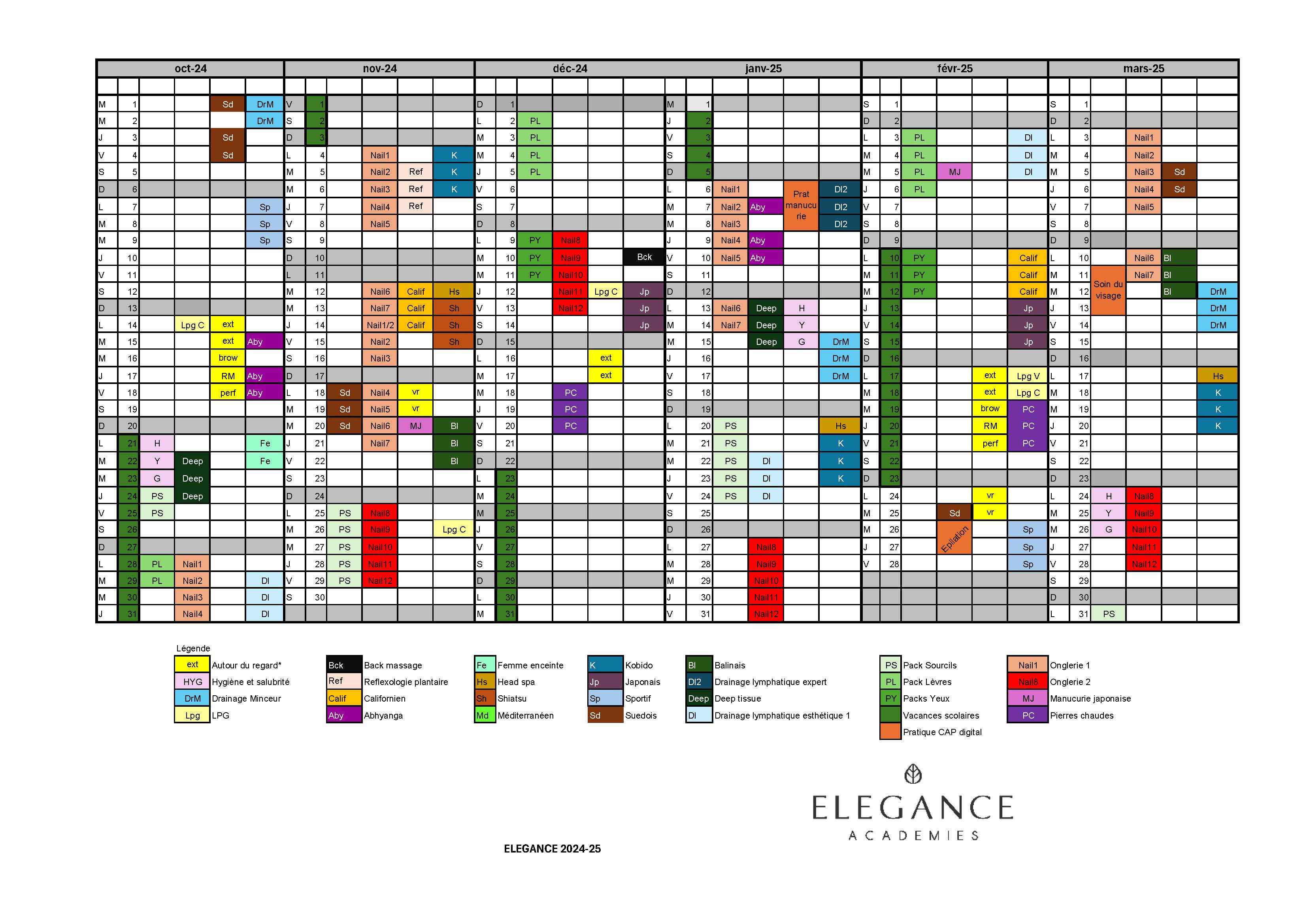 Planning 1er semestre 2024 25 Page 1 1